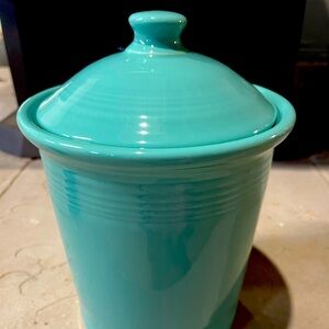 Turquoise large fiesta canister